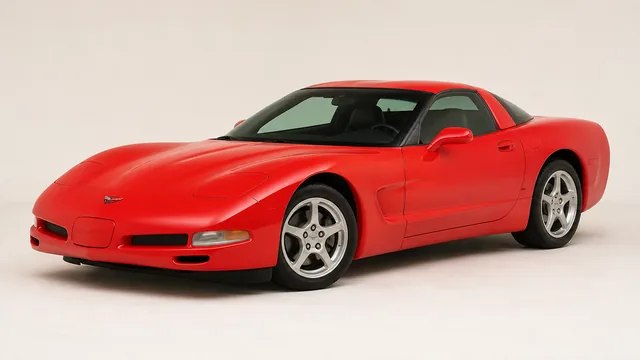 1997 Chevrolet Corvette coupe — front three-quarter view