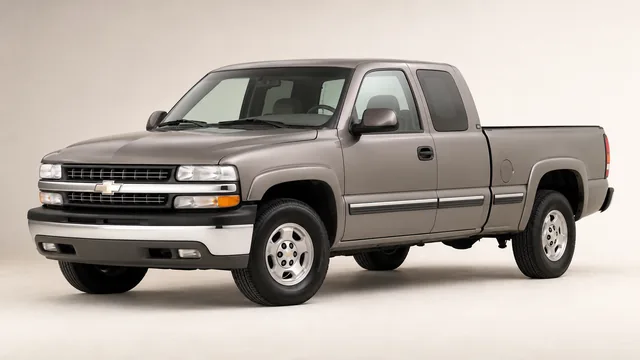 Chevrolet Silverado pickup, 2001 — vista delantera de tres cuartos