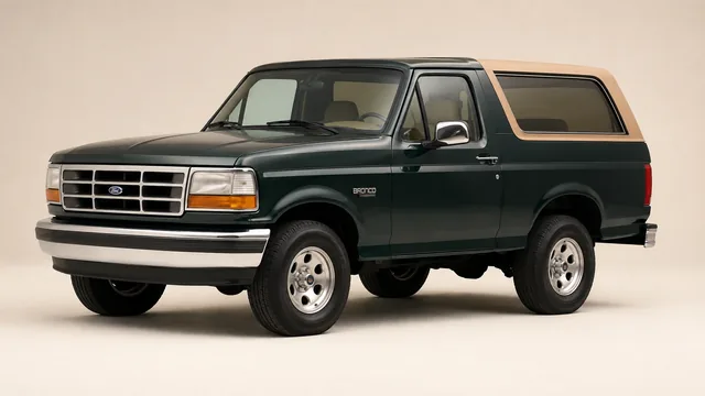 1995年式 Ford Bronco SUV — 斜め前からの外観