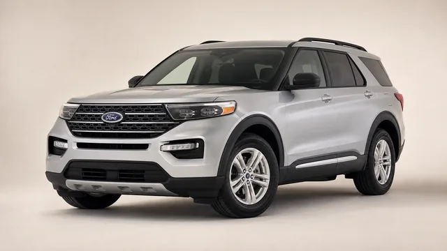 2022 Ford Explorer XLT — front three-quarter view