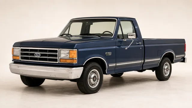1989 Ford F-150 pickup — front three-quarter view