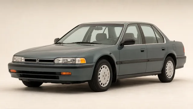 Honda Accord sedán, 1993 — vista delantera de tres cuartos