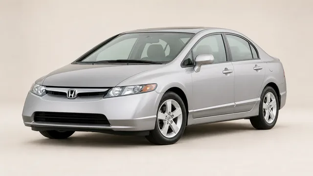 2006 Honda Civic EX sedan — front three-quarter view