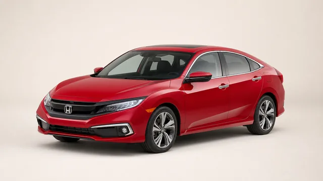 2020 Honda Civic Touring sedan — front three-quarter view