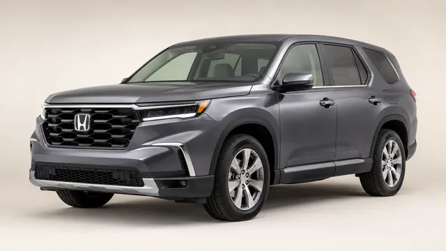 2026 Honda Pilot midsize SUV — front three-quarter view