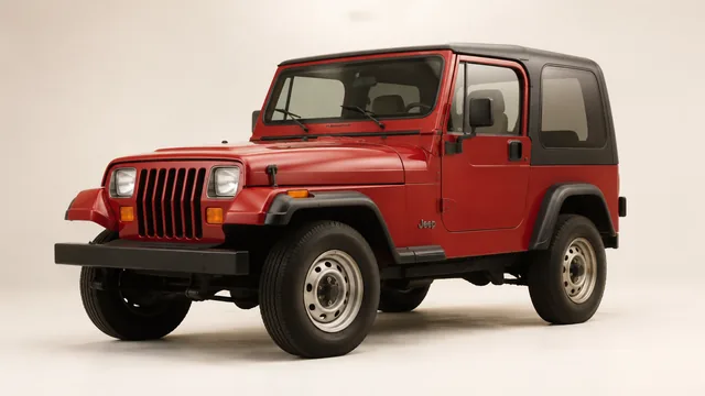 1993 Jeep Wrangler utility vehicle — front three-quarter view