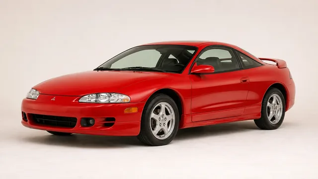 1997 Mitsubishi Eclipse coupe — front three-quarter view