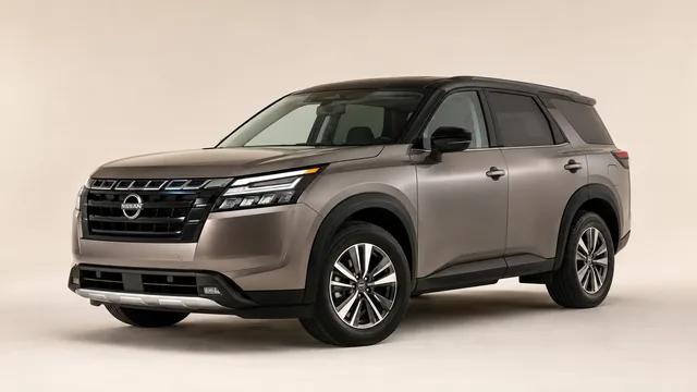 2026 Nissan Pathfinder SUV — front three-quarter view