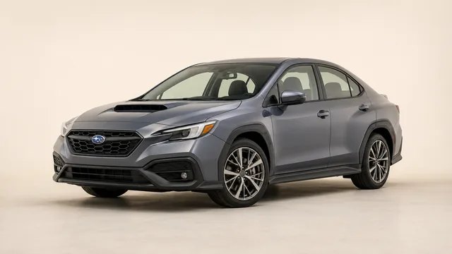 2026 Subaru WRX sport sedan — front three-quarter view
