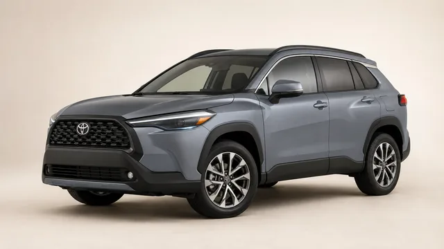 2026 Toyota Corolla Cross compact SUV — front three-quarter view