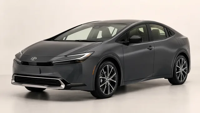 2026 Toyota Prius hatchback — front three-quarter view
