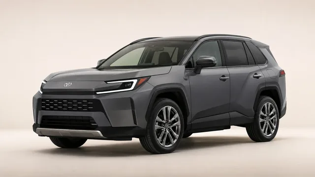 2026 Toyota RAV4 compact SUV — front three-quarter view